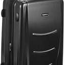 Amazon Basics Hard Shell Carry On Spinner Suitcase Luggage - 30.7 Inch, Slate Grey