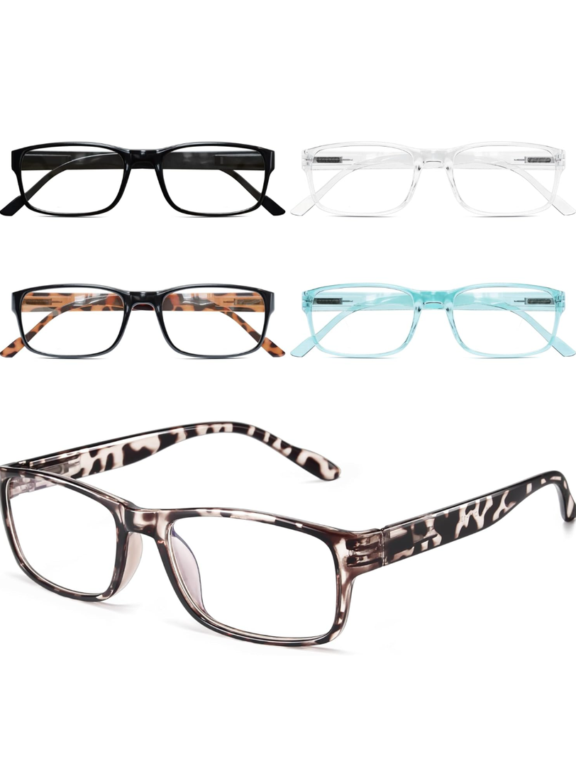 Gaoye Reading Glasses Men/Women, Eyeglasses, Blue Light Readers for Men/Women, Computer Eye Glasses, Cheaters (+5.0)