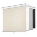 ChrisDowa Cordless Free-Stop100% Blackout Blinds for Windows, Roller Windows Shades with Thermal Insulated, UV Protection Fabric for Living Room, Office and Home. Easy to Install.Beige,58" W X 72" H
