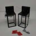 2-Pack Upgraded Motion Sensor Outdoor Wall Lights, 10.6 Small Dusk to Dawn Porch Lights Wall Sconce Lanterns, 3 Lighting Modes Exterior Lighting Fixtures, Black Outside Lights for House Front Door