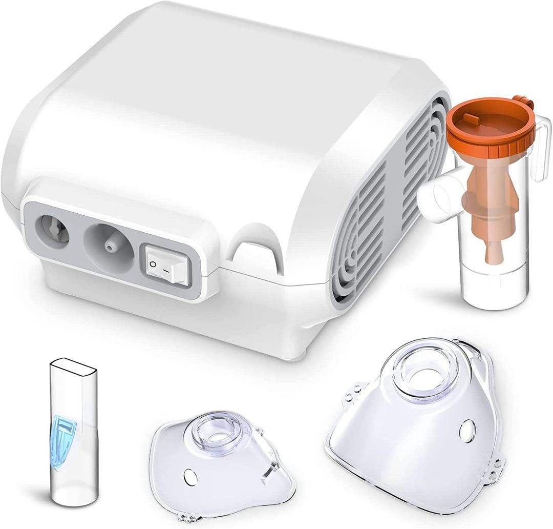 ebulizer Machine for Adults and Kids, Portable Nebulizer for Breathing Problems, Ultrasonic Nebulizers Personal Steam Inhaler with 1 Set Accessory for Home and Travel Use