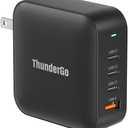 240W GaN Charger, 4-Port USB C Fast Charging Station with 140W Max PD 3.1 Port, Compact Travel Wall Adapter for MacBook Pro/Air M3/M2/M1, Laptops, iPhone 15/14, Galaxy S24/S23, iPad, Steam Deck