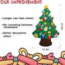 SOHAO 3.9Ft DIY Felt Christmas Tree for Toddlers with 30 Detachable Ornaments, Christmas Classroom Door & Wall Decoration, Xmas New Year Gift for Kids & Toddlers.