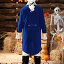BesserBay 8 Pieces Boys Colonial Outfit 18th Century American Founding Fathers Uniform 10-12 Years