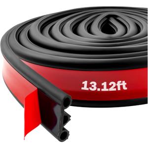 13.12Ft Tonneau Cover Seal for Sealing Truck Bed,Upgraded Triple Hole Tailgate Seal Rubber Weather Stripping for Pickups Campers Trucks,Universal Truck Camper Shell Seal Car Accessories