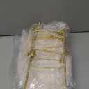 Fruit Bowl for Kitchen Counter - 3 Tier Fruit Basket with Metal Stand, Tiered Fruit Stand for Countertop, Snack, Nuts, Cake, Dessert, Small & Cute (Kid-Friendly Plastic, Gold)