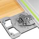 -60 to 60 Adjustable Angle Track Saw Square with Quick Angle Stops, Protractor, 90 Right Angle Guide Square Guide Rail