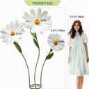 Large Daisy Flowers Artificial 5.9 Ft Giant Paper Flowers Decoration Big Flowers Decor for Birthday Party Garden Office Home Wedding Graduation Shop Window Display(White)