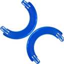 K TOMOTO Curved Track Pieces 180 Degree Banked Turn Compatible with Hot Wheels, Racetrack Connectors, 2 Packs (Blue)