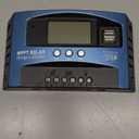 100A MPPT Solar Charge Controller, 12V/ 24V Solar Panel Battery Intelligent Regulator with Dual USB Port, LCD Display and Timer Setting ON/Off Hours