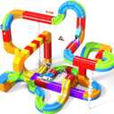 Goody King Electric Train Set for Kids, 3D Stem Electric Train Set with Train and Traffic Signs, 3D Racing Track Sets for Kids, 3+ Years Old Boys & Girls Birthday