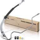 A-Premium Power Steering Pressure Hose Line Assembly Compatible with Honda Pilot 2009 2010 2011, V6 3.5L, Pump To Rack/Gear