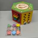 Large Activity Cube, 9-in-1 Farm-Themed Wooden Play Center, Multipurpose Montessori Toy for 1-2 Year Old Baby Toddler Kid, First Birthday Gift | Bonus Magnetic Train Cars