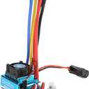 Brushless ESC, Programmable Acceleration Plug and Play 120A High Current RC Speed Controller for 1/10 1/8 Scale Racing Off-Road Bashing Enthusiasts