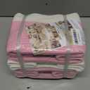 OIAHOMY 9x9x7 Storage Cubes, Cotton Rope Woven Baskets for Organizing, Cube Storage Bin, Small Gift Basket for Shelf, 3-Pack, Pink&White