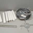 Crystal Staircase Chandelier, Modern Black Spiral Dimmable LED Cluster Raindrop Foyer Chandelier Lighting, Bubble Living Room Hanging Light Fixture 7 Light Remote Control, 11.8 Inches