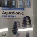 AquaSonic Genuine Duo Series Replacement Brush Heads | for Normal & Sensitive Teeth | Compatible with Duo Series & Home Dental Center Toothbrush Handles | NOT Compatible with Duo Series Pro