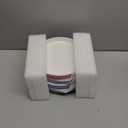 Elk and Friends Kids 7.8 Porcelain White Plates with Silicone Sleeves | Suitable for Babies/Toddlers | Microwave & Dishwasher Safe | Non Slip Dinnerware | Snack Dishes | 4 Pack (Blush/Lilac/Sage/MistyBlue)