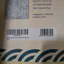 Istana Stylish Foldable Stain Resistant Rug 10x14 - Grey/Gold - Boho Washable Area Rug