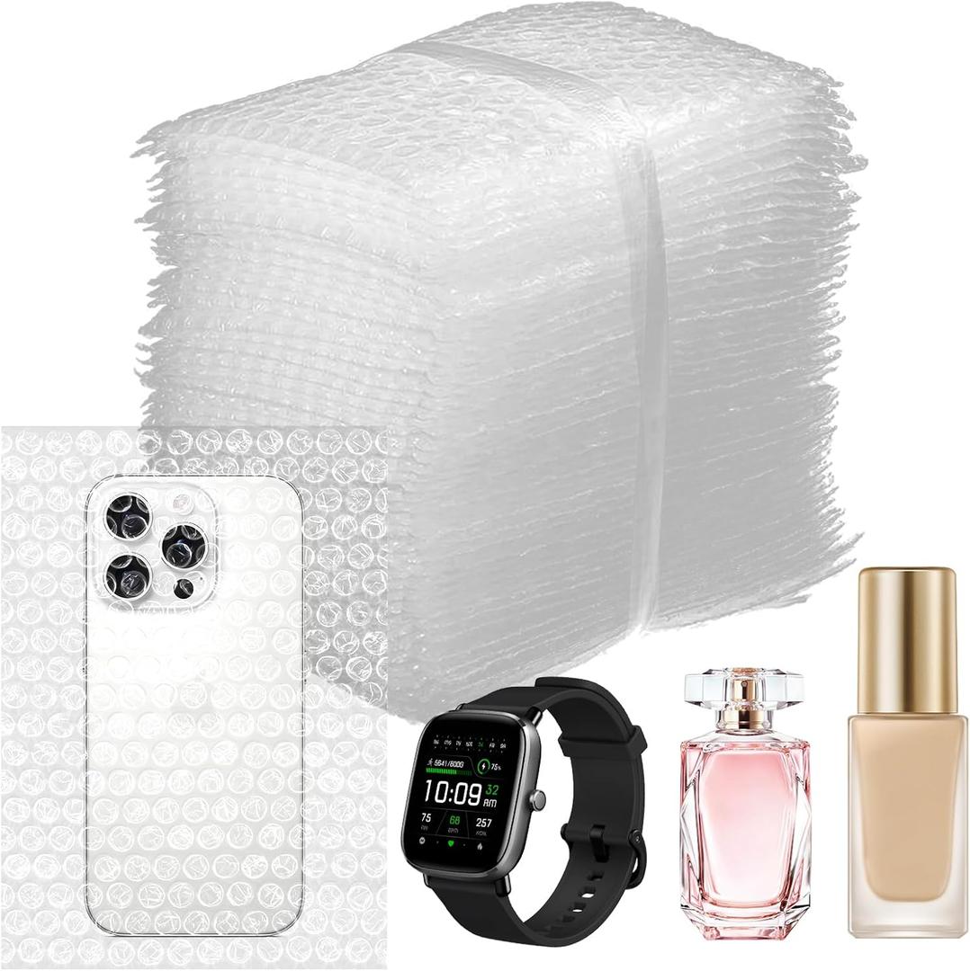 60 Pcs Bubble Out Bags 6"x8 ",Clear Bubble Out Bags,Double Cushioned Bag for Transport and Storage (68Inches)