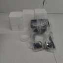 Unicozin Modern Bathroom Light Fixtures, 4 Light Vanity Lights Over Mirror, Black Wall Lamp with Clear Glass for Living Room Cabinet Bedroom Porch