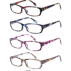 Kerecsen Reading Glasses 4 Pairs Fashion Ladies Readers Spring Hinge with Pattern Print Eyeglasses for Women (Mix Color -2, 2.00) Kerecsen Reading Glasses 4 Pairs Fashion Ladies Readers Spring Hinge with Pattern Print Eyeglasses for Women (Mix Color -2, 2.00)