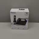 Panasonic Corded/Cordless Phone with Advanced Call Block, 2Way Recording and Digital Answering Machine, 1 Handset Expandable up to 6 Cordless Handsets  KXTGF850B (Black)