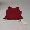 Summer Lace Tank Top Sexy Tunic V Neck Sleeveless Double Lined Going Out Tops for Women M