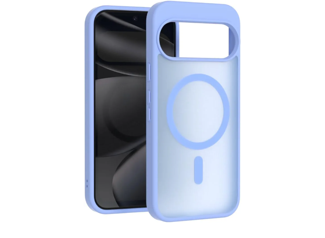 ZCDAYE Case for Google Pixel 9/9 Pro Compatible with Magsafe, Translucent Matte Shockproof Anti-Fingerprint Phone Cover for Google Pixel 9/9 Pro (6.3 inch), Light Purple