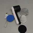 Electric Spin Scrubber, Cordless Shower Scrubber with Battery Level Display, 2 Speeds Electric Scrubber for Cleaning with 6 Replaceable Heads, Cleaning Brush for Bathroom/Sink/Window (White)