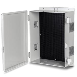 Namunanee Outdoor Electrical Junction Box, ABS Water Resistant Enclosure with Internal Mounting Panel & Hinged Cover, 15.7" H* 11" L* 5.9" W