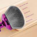 2 x Large Kabuki Body Brush, Self-Tanning Applicator, Suitable for Mixed Bronzing Sun Protection Body Cream, Dry and Wet Multi-Use, 90mm Big Brush Head, (Purple)