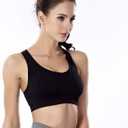 Double Couple Women Racerback Sports Bras for Women High Impact Workout Yoga Gym Fitness Bra (XL)