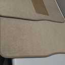 FH Group Car Floor Mat 4 Piece Set Driver's Seat with Heel Pad Deluxe Front 66 x 43 cm Rear 32 x 43 cm Beige