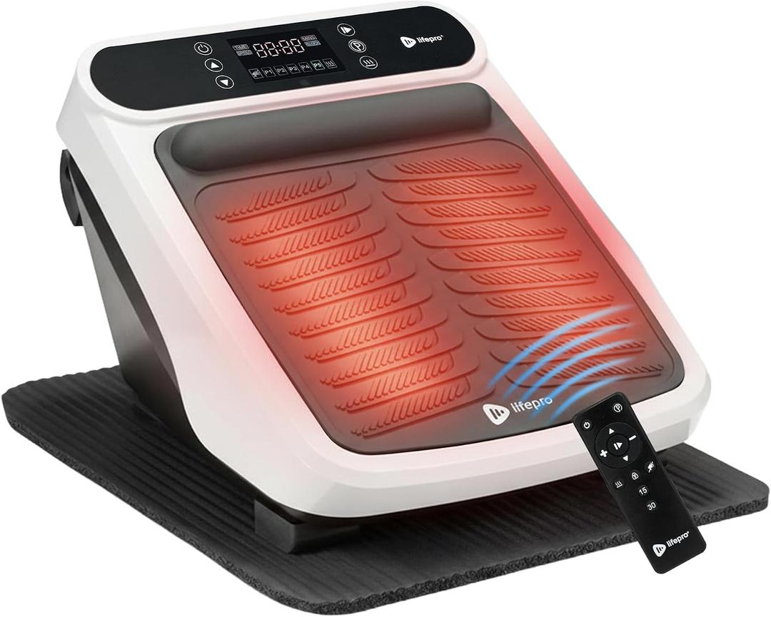 LifePro VibraFlow Foot Massager for Neuropathy - Relaxing Calf and Foot Therapy with Heat Option for Maximum Soothing Relief - Massager for Blood Circulation and Revitalization