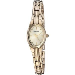 Armitron Women's Oval Faceted Crystal Bracelet Watch