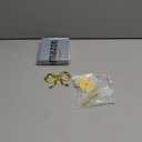 Blulu Metal Bow Curtain Holdbacks Gold Wall Mounted Bow Curtain Hold Backs Curtains Modern Gold Holders for Living Room Bedroom Office Home, Size: 3.67 x 2.64 Inches