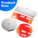 8 Pack (4 Pack Rectangle & 4 Pack Rotundity) Magnetic Cabinet Door Catch, Ultra Thin Cabinet Door Magnets, Adhesive Drawer Magnets to Stay Closed, Stainless Steel Cabinet Latch Easy Install