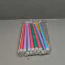 Baquler 24 Pcs 11'' Pastel Flameless Taper Candles Colorful LED Candle Sticks Colored Battery Operated Candle Pink Plastic Flickering Candlestick for Easter Wedding Birthday Dinner Table Party Decor