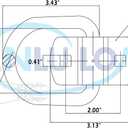 ANLULOAD (10Pack) 1/2" Heavy Duty Weld-On Forged D Ring, D-Ring Trailer Tie Down Anchor,12,000 Lbs