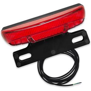Electric Bicycle Rear Light, 36/48V Tail Brake Light, Ebike Rear Tail Safety Light, Warning Rear Lamp for Electric Bike Night Riding