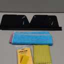 2 Pack Stove Counter Gap Cover Stainless Steel,Stove Guard for Kitchen Oven Counter Side Gap, Range Trim Kit, Adjustable Length 13.8" to 27.6", Stove gap filler Easy Clean and Heat Resistant(Style 1)