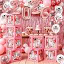 Pink Graduation Decorations 2026: 2026 Graduation Decorations Rose Gold Graduation Balloon Boxes with 2026 Balloons LED String Light Graduation Party Decorations