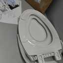 Garvee Toilet Seat, Elongated Toilet Seat with Toddler Seat Built in, Potty Training Toilet Seat Elongated Fits Both Adult and Child, with Slow Close and Magnets- Elongated (White)