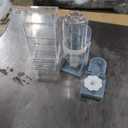 No Mess Bird Feeder Water Dispenser Set, Parakeet Cage Accessories, Bird Feeder and Waterers in Cage for Cockatiels, Finches, Lovebirds, Budgies, Canaries (Blue)