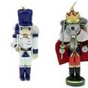 Clever Creations Nutcracker Suite Mouse King, Snow King, Clara and Mouse King 4 Pack 5 Inch Traditional Wooden Nutcracker Ornaments, Festive Christmas Tree Dcor
