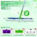 40 Count XL Wet Pads Refills for Swiffer Sweeper XL Mop, Disposable X-Large Wet Mopping Cloths, Extra Large Size Pads Refill for Multi-Surface Floor Cleaning (Mop not Included)