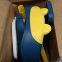 COOSEYA Toilet Seat, Potty Training Seat for Toddler, Upgraded 2-in-1 Potty Toilet Training for Boys and Girls,Waterproof Cushioned Mat with Non-slip Step Stool (BlueYellow)