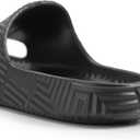 Weweya Slides for Women and Men - Bathroom Shower Shoes - Non Slip House Slippers - Lightweight Beach Sandals Size: 10 Women/8 Men