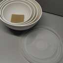 Nordic Ware Prep and Serve Mixing Bowls Set, 8-Piece, Glacier White